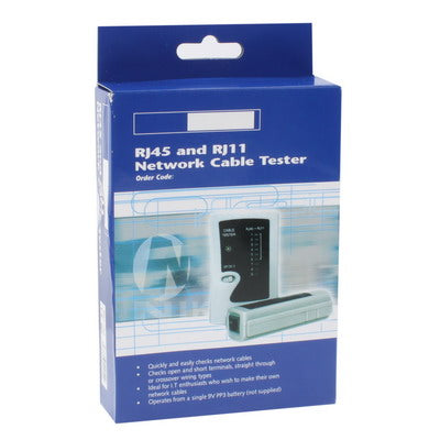Tester per cavi di rete Rj45 Rj11 Rj12 Cat5 UTP Strumento di rete LAN, RJ45/RJ11 Green