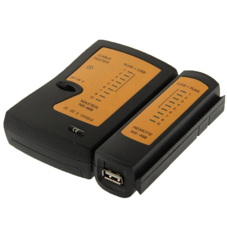 Tester per cavi di rete RJ45 e RJ11, RJ45/RJ11 Black