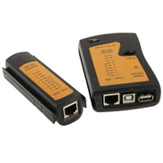 Tester per cavi di rete RJ45 e RJ11, RJ45/RJ11 Black