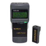 Tester per cavi di rete wireless portatile SC8108 Tester per cavi telefonici LAN per rete dati PC digitale LCD CAT5 RJ45, RJ45 Black