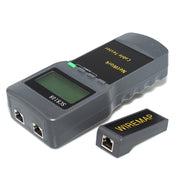 Tester per cavi di rete wireless portatile SC8108 Tester per cavi telefonici LAN per rete dati PC digitale LCD CAT5 RJ45, RJ45 Black