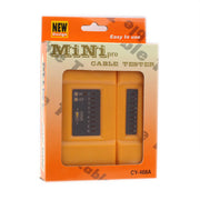 MINI RJ11 + RJ45 Tester per cavi di rete a doppio uso, RJ45/RJ11 Orange