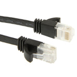 Cavo LAN di rete Ethernet piatto ultrasottile CAT6 da 5 m, 5m Black