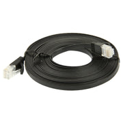 Cavo LAN di rete Ethernet piatto ultrasottile CAT6 da 5 m, 5m Black
