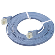Cavo LAN di rete Ethernet piatto ultrasottile CAT6 da 50 m, 50m Blue