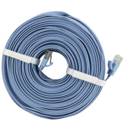 Cavo LAN di rete Ethernet piatto ultrasottile CAT6 da 50 m, 50m Blue