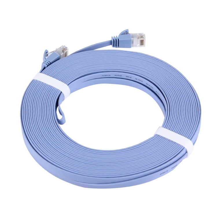 Cavo LAN di rete Ethernet piatto ultrasottile CAT6 da 15 m, 15m Blue