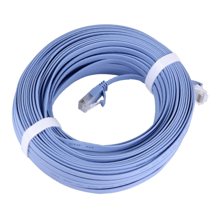 Cavo LAN di rete Ethernet piatto ultrasottile CAT6, 30m Blue