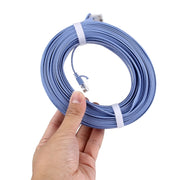 Cavo LAN di rete Ethernet piatto ultrasottile CAT6, 30m Blue