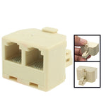 Convertitore adattatore presa RJ11 maschio a 2 prese RJ11 femmina