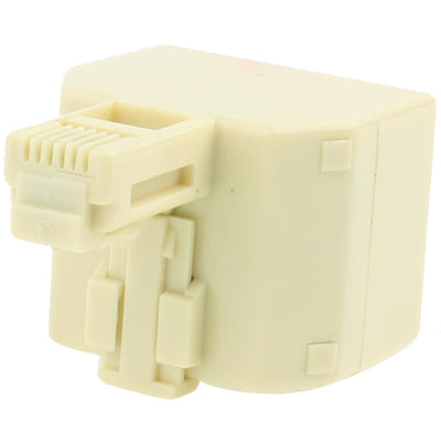 Convertitore adattatore presa RJ11 maschio a 2 prese RJ11 femmina