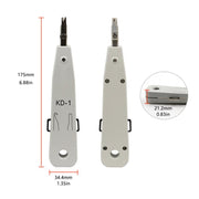 Strumento di inserimento multipugno per presa telefonica BT di rete RJ45 / RJ12 / RJ11 (bianco)
