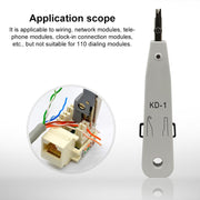 Strumento di inserimento multipugno per presa telefonica BT di rete RJ45 / RJ12 / RJ11 (bianco)
