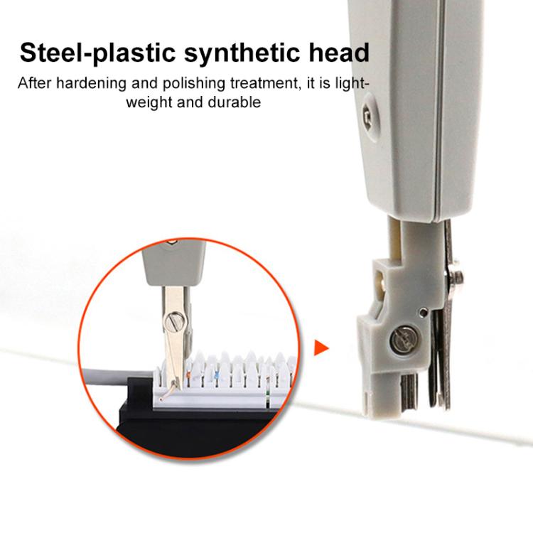 Strumento di inserimento multipugno per presa telefonica BT di rete RJ45 / RJ12 / RJ11 (bianco)