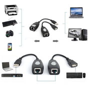 Prolunga da USB a RJ45 da 50 m con cavo Cat5e, 1 Port USB