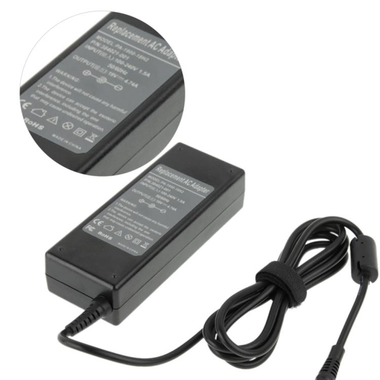 Adattatore CA 19 V 4,74 A per reti HP, punte di uscita: 7,4 mm x 5,0 mm, 19V 4.74A