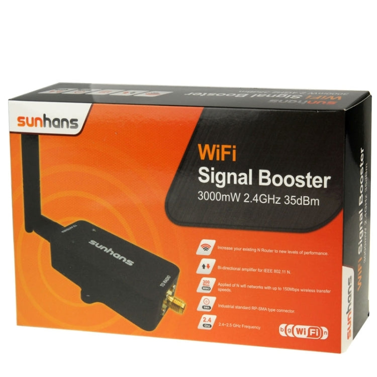 Sunhans SH24BTA-N 35dBm 2,4GHz 3W 11N/G/B Amplificatore di segnale WiFi Ripetitore wireless Amplificatore WiFi, SH24BTA-N