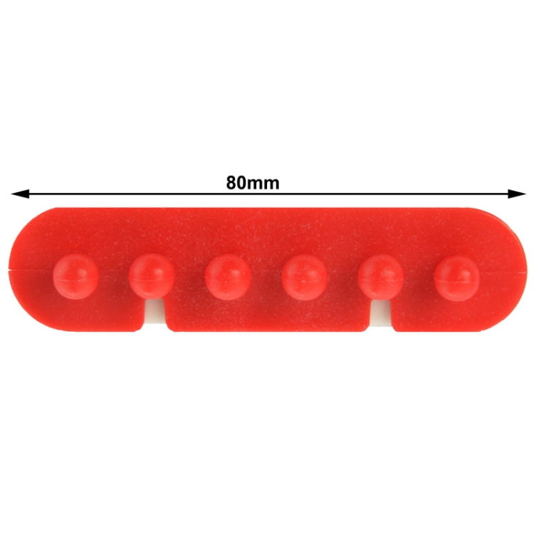 Porta spina adesivo in plastica per cavo metallico