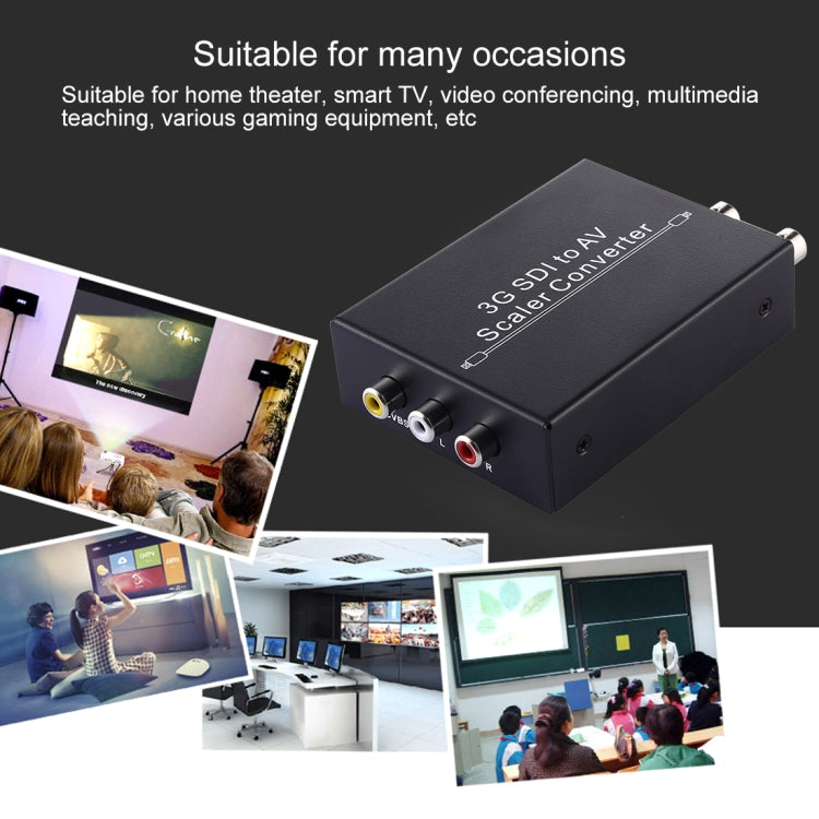 Convertitore scaler da 3G SDI a AV + SDI NF-F001, consente la visualizzazione di SD-SDI / HD-SDI / 3G-SDI su HDTV, SDI to AV