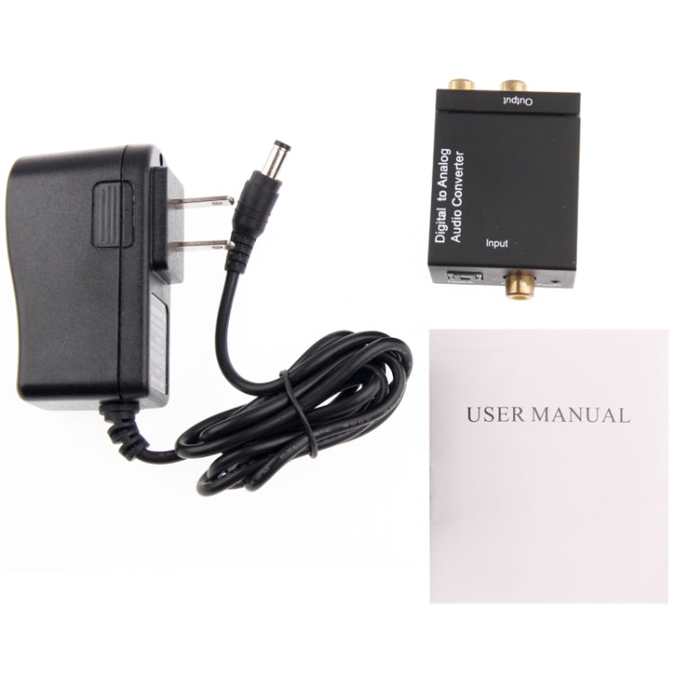 Convertitore audio da digitale ad analogico, Spdif+Coaial to 2RCA--