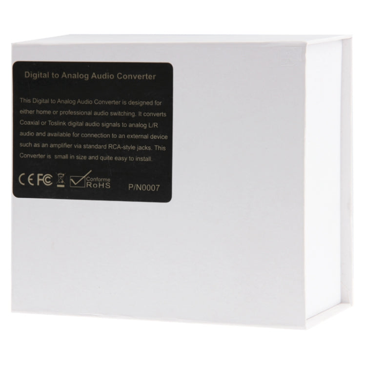 Convertitore audio da digitale ad analogico, Spdif+Coaial to 2RCA--