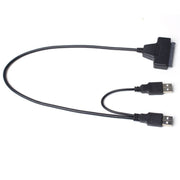 Doppio cavo adattatore per disco rigido USB 2.0 a SATA per HDD/SSD SATA da 2,5 pollici, Double USB 2.0 to SATA