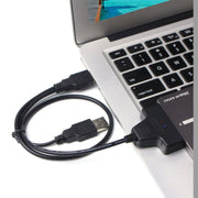 Doppio cavo adattatore per disco rigido USB 2.0 a SATA per HDD/SSD SATA da 2,5 pollici, Double USB 2.0 to SATA