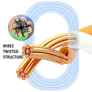 Cavo LAN di rete Ethernet piatto ultrasottile ad alta velocità CAT7 con testa placcata in oro, 1m, 2m, 3m, 5m, 10m, 15m, 20m, 25m, 30m