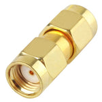Adattatore RP-SMA maschio a RP-SMA maschio placcato in oro, RP-SMA Male to RP-SMA Male