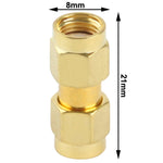 Adattatore RP-SMA maschio a RP-SMA maschio placcato in oro, RP-SMA Male to RP-SMA Male