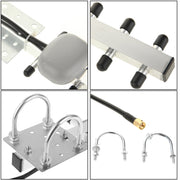 Antenna Yagi 4G 696-960 MHz / 1710-2690 MHz ad alto guadagno SMA 28 dBi, Antenna