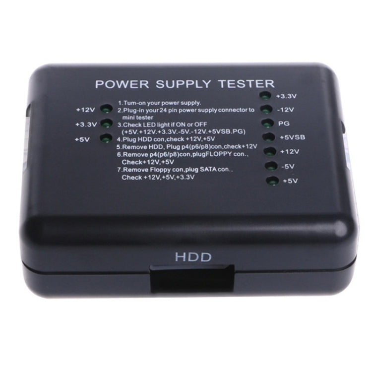 Tester di alimentazione PC 20/24 pin PSU ATX SATA HD, ATX Connector