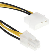 Cavo adattatore connettore di alimentazione CPU Molex IDE da 2 pin a 4 pin ATX P4 12V ATX, 2 Pin Male to 4 Pin Female