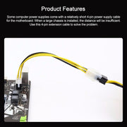 Connettore del cavo di prolunga dell'alimentatore ATX a 4 pin maschio-femmina, 4 Pin Male to 4 Pin Female