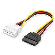 Adattatore cavo di alimentazione SATA da IDE a Serial ATA a 4 pin (15 cm), materiale: Al+Mg, 4 PIN IDE to SATA