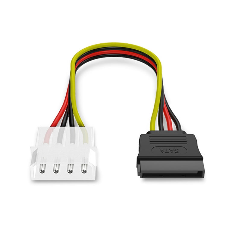 Adattatore cavo di alimentazione SATA da IDE a Serial ATA a 4 pin (15 cm), materiale: Al+Mg, 4 PIN IDE to SATA