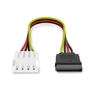 Adattatore cavo di alimentazione SATA da IDE a Serial ATA a 4 pin (15 cm), materiale: Al+Mg, 4 PIN IDE to SATA