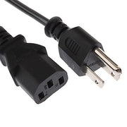 Cavi di alimentazione CA universali USA a 3 poli per spina monitor stampante computer desktop, lunghezza cavo: 1,2 m, US Plug 2 Prong, Length: 1.2m