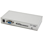 Splitter VGA a 4 porte 150 MHz (1 ingresso VGA, 4 uscite VGA), 4 Ports Splitter Silver