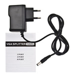 Splitter VGA a 4 porte 150 MHz (1 ingresso VGA, 4 uscite VGA), 4 Ports Splitter Silver