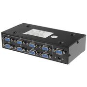 FJ-2508A Sdoppiatore video VGA a 8 porte Alta risoluzione 1920 x 1440 Supporta larghezza di banda video 250 MHz, 8 Ports Splitter Black