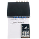 VGA in modalità quad split nero per 4/8 videocamere