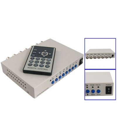 Divisore video sicurezza 4 canali CCTV bianco