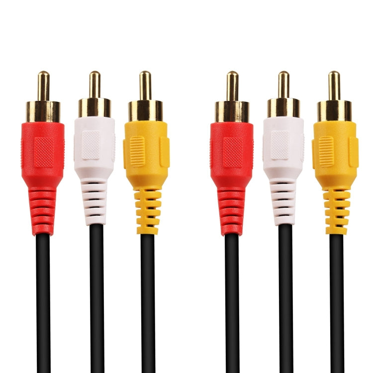 Cavo AV RCA stereo audio video di qualità normale, lunghezza: 3 m, 3 RCA to 3 RCA, Length: 3m