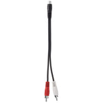 Cavo jack stereo femmina da 3,5 mm a 2 connettori RCA maschio, lunghezza: 38 cm, 3.5mm to 2 RCA Male