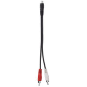 Cavo jack stereo femmina da 3,5 mm a 2 connettori RCA maschio, lunghezza: 38 cm, 3.5mm to 2 RCA Male