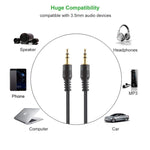 Cavo Aux, cavo audio stereo mini plug maschio da 3,5 mm, 5m