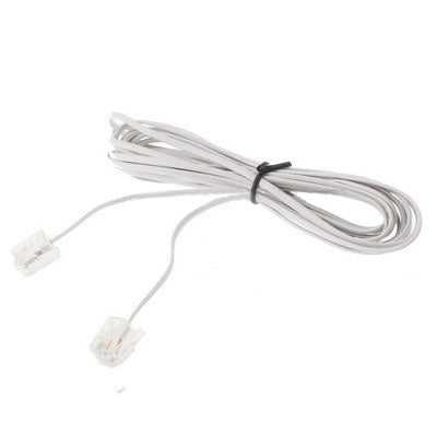 Cavo telefonico a 2 nuclei da RJ11 a RJ11, lunghezza: 3 m, Length: 3m