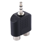 Adattatore audio a Y da RCA femmina a jack maschio da 3,5 mm, 2 RCA Female to 3.5mm, 2 RCA(AV) Female to 3.5mm