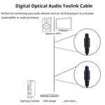 Cavo audio digitale in fibra ottica con diametro esterno di 4,0 mm da maschio a maschio per DVD HDTV, lunghezza: 2 m, OD: 4.0mm